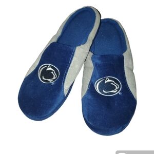 Penn State University Mens Bedroom Lounge Slippers Blue & Gray Size M 9 10